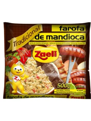 Farofa de Mandioca Tradicional Zaeli 500g