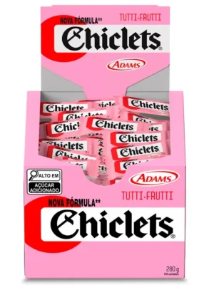 Chiclets Adams Tutti-Frutti ( Unidade 2,8g)