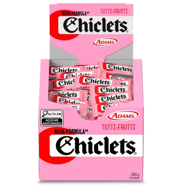 Chiclets Adams Tutti-Frutti ( Unidade 2,8g)